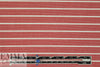 4-way stretch ponte - rouge/white 1.75 yd