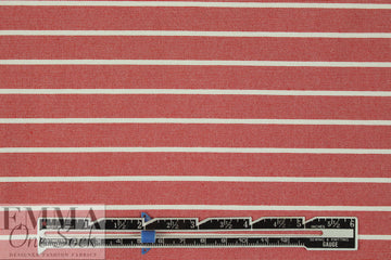 4-way stretch ponte - rouge/white 1.75 yd