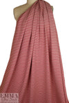 4-way stretch ponte - rouge/white 2 yd