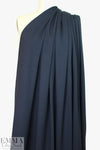 4-way stretch rayon blend ponte - midnight .95 yds