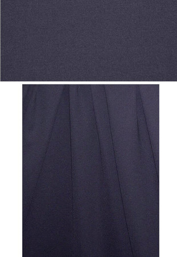 4-way stretch rayon blend ponte - midnight .75 yds