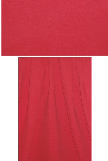 4-way stretch rayon blend ponte - classic red 1 yard