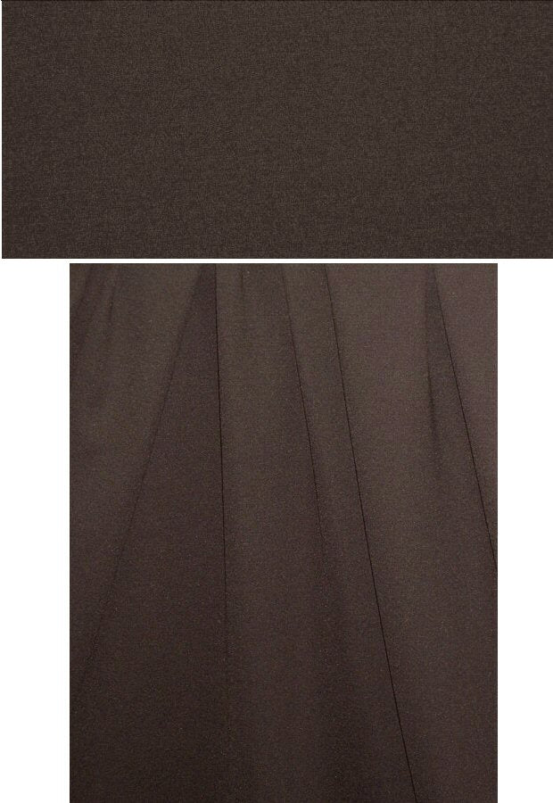 4-way stretch rayon blend ponte - french roast .875 yds