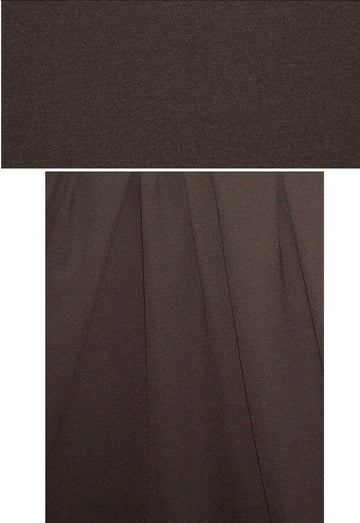4-way stretch rayon blend ponte - french roast .875 yds