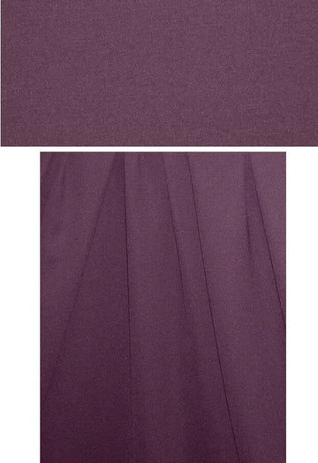 4-way stretch rayon blend ponte - deep plum .66 yds