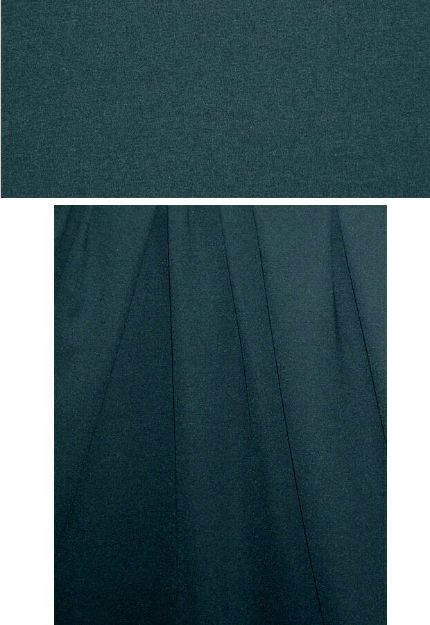 4-way stretch rayon blend ponte - deep teal 1 yard