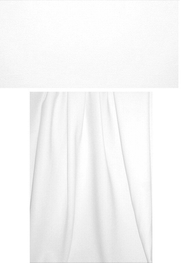 4-way stretch rayon blend ponte - white 1.875 yds