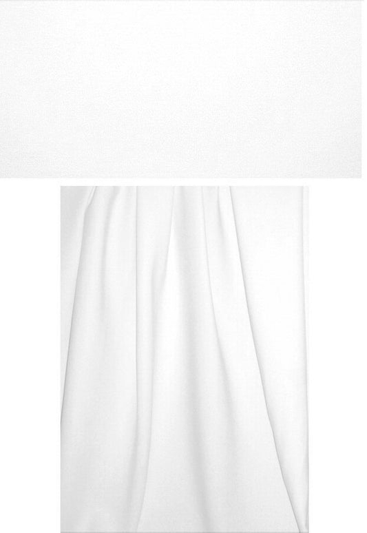 4-way stretch rayon blend ponte - white 1.5 yds
