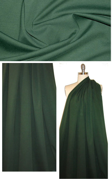Italian rayon blend ponte 4-way - forest
