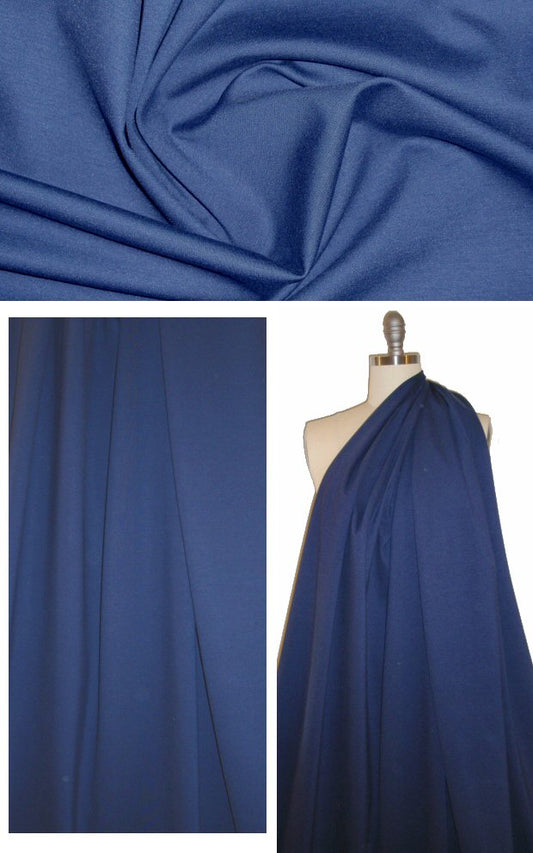 Italian rayon blend ponte 4-way - navy