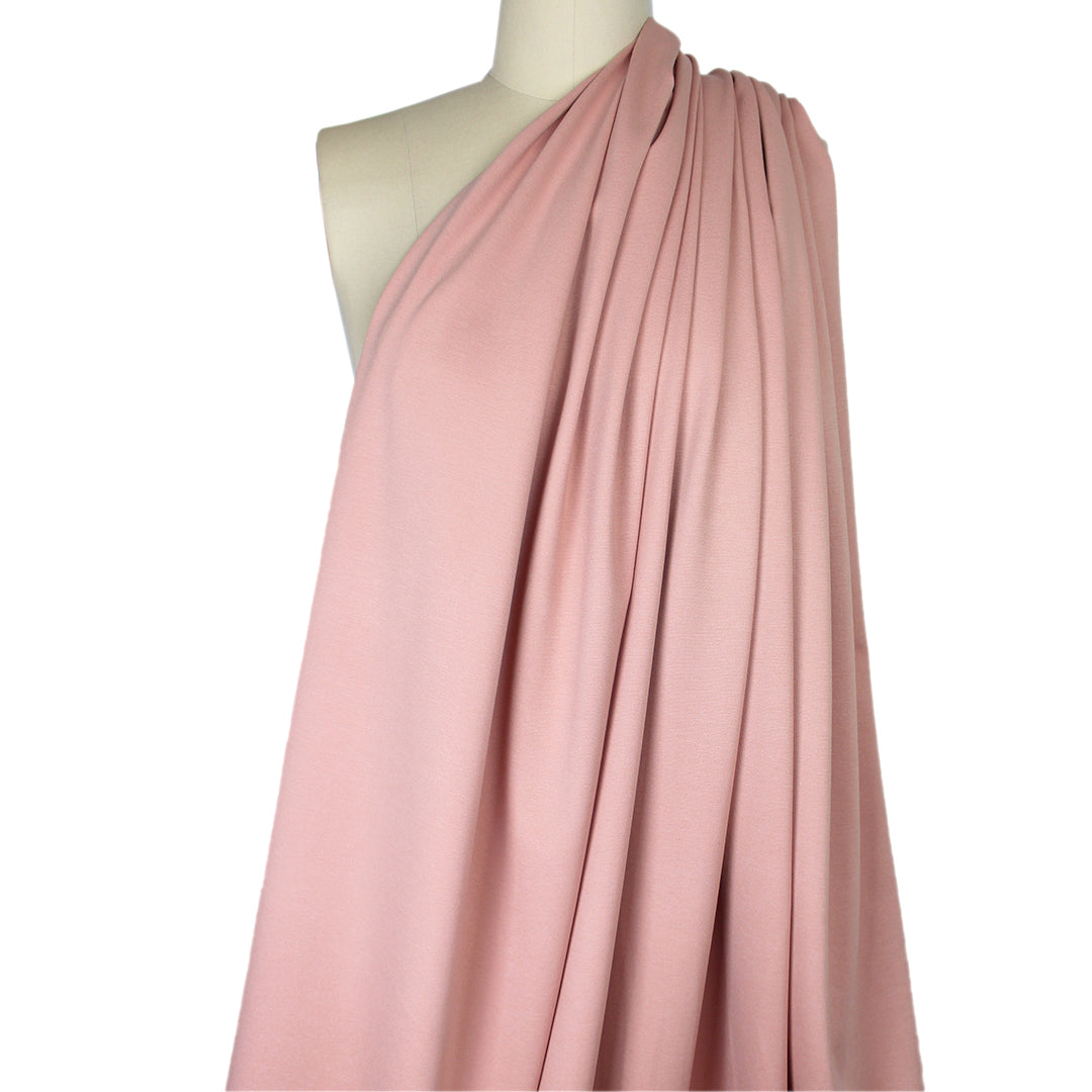 premium rayon blend ponte - ballet pink 1.125 yds