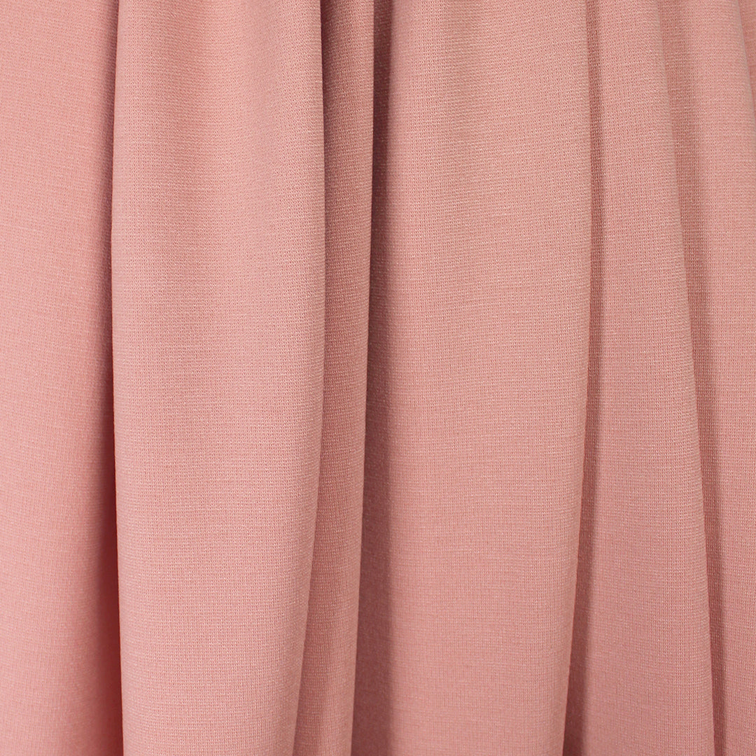 premium rayon blend ponte - ballet pink 1.125 yds