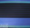 Italian stripe pattern 4-way stretch ponte - blue/turq