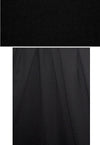 4-way stretch rayon blend ponte - black 2.5 yds