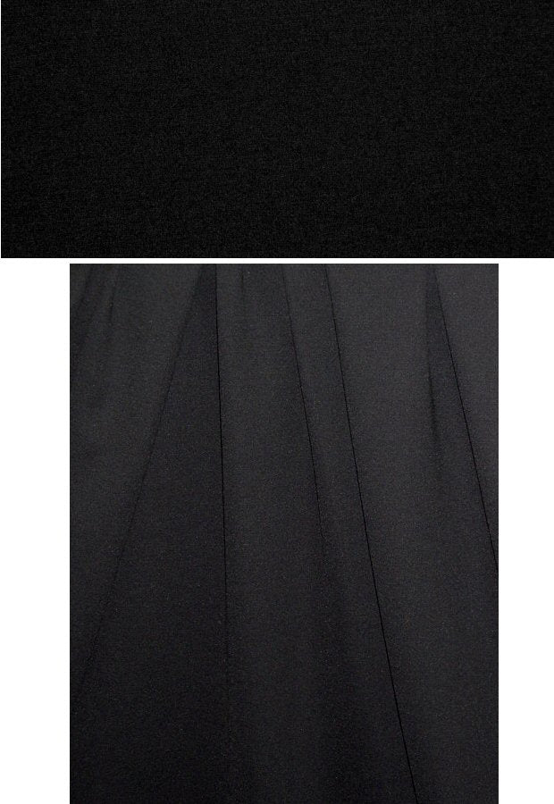 4-way stretch rayon blend ponte - black 2.5 yds