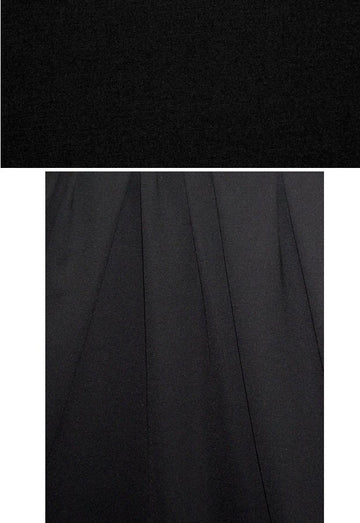 4-way stretch rayon blend ponte - black 2.5 yds