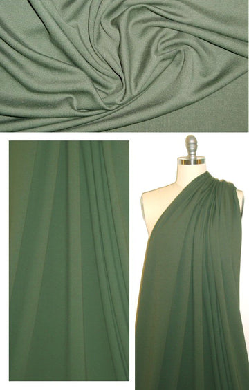 4-way stretch bottomweight ponte - loden