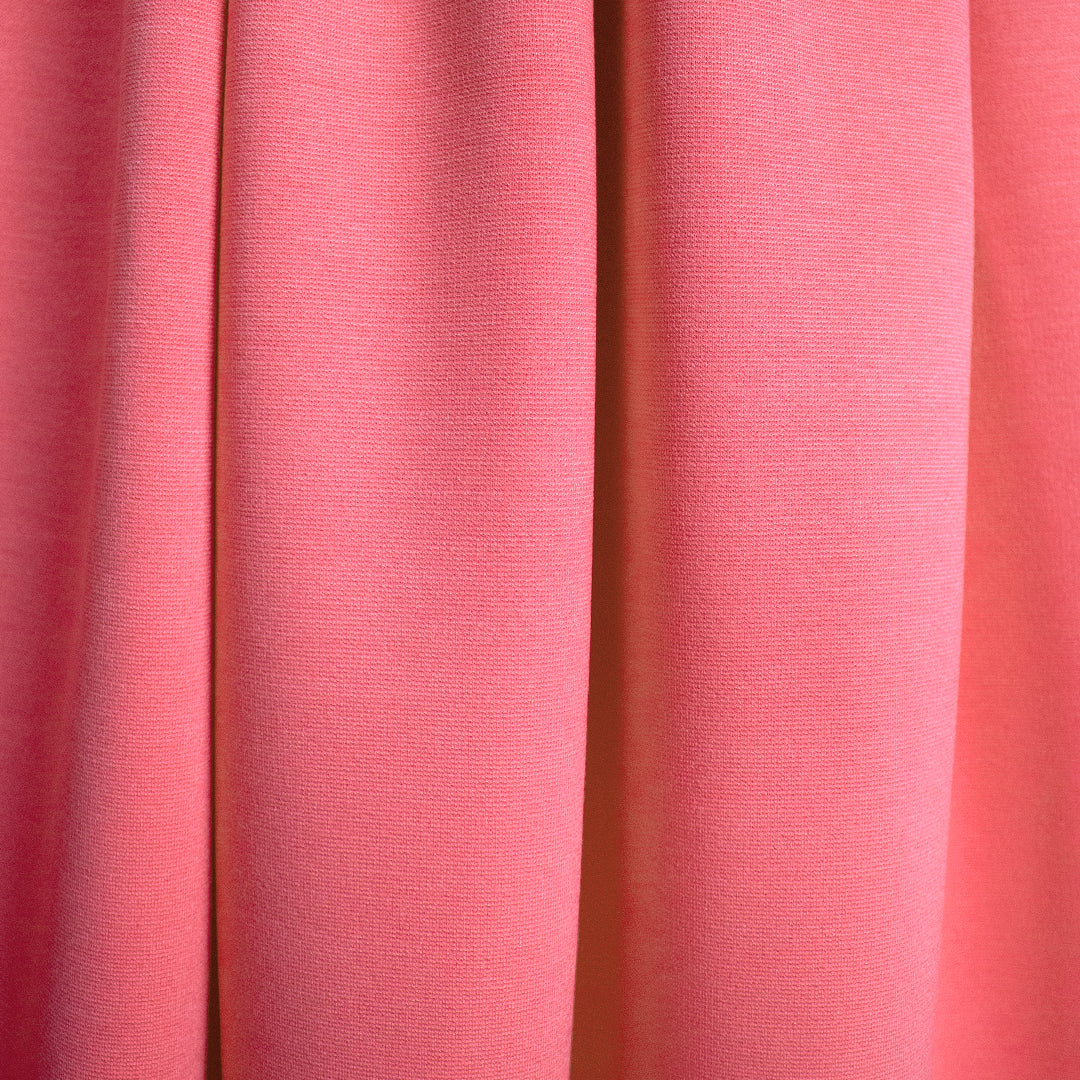 high quality rayon blend ponte - camellia rose 2 yds