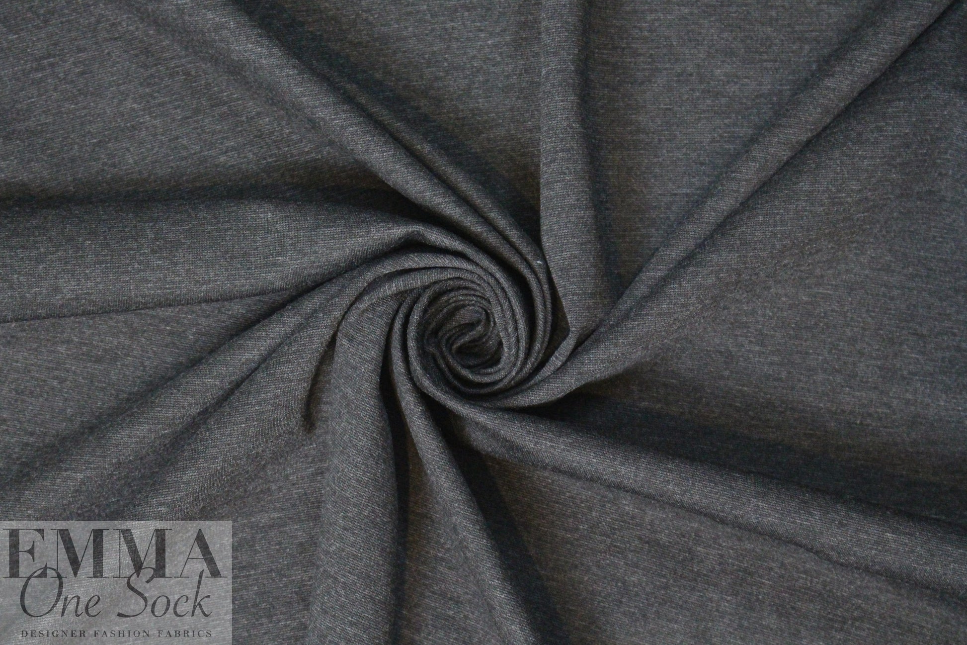 4-way stretch rayon blend ponte - charcoal, Oeko-Tex Cert.