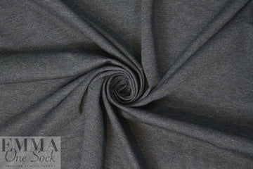 4-way stretch rayon blend ponte - charcoal 1.5 yds