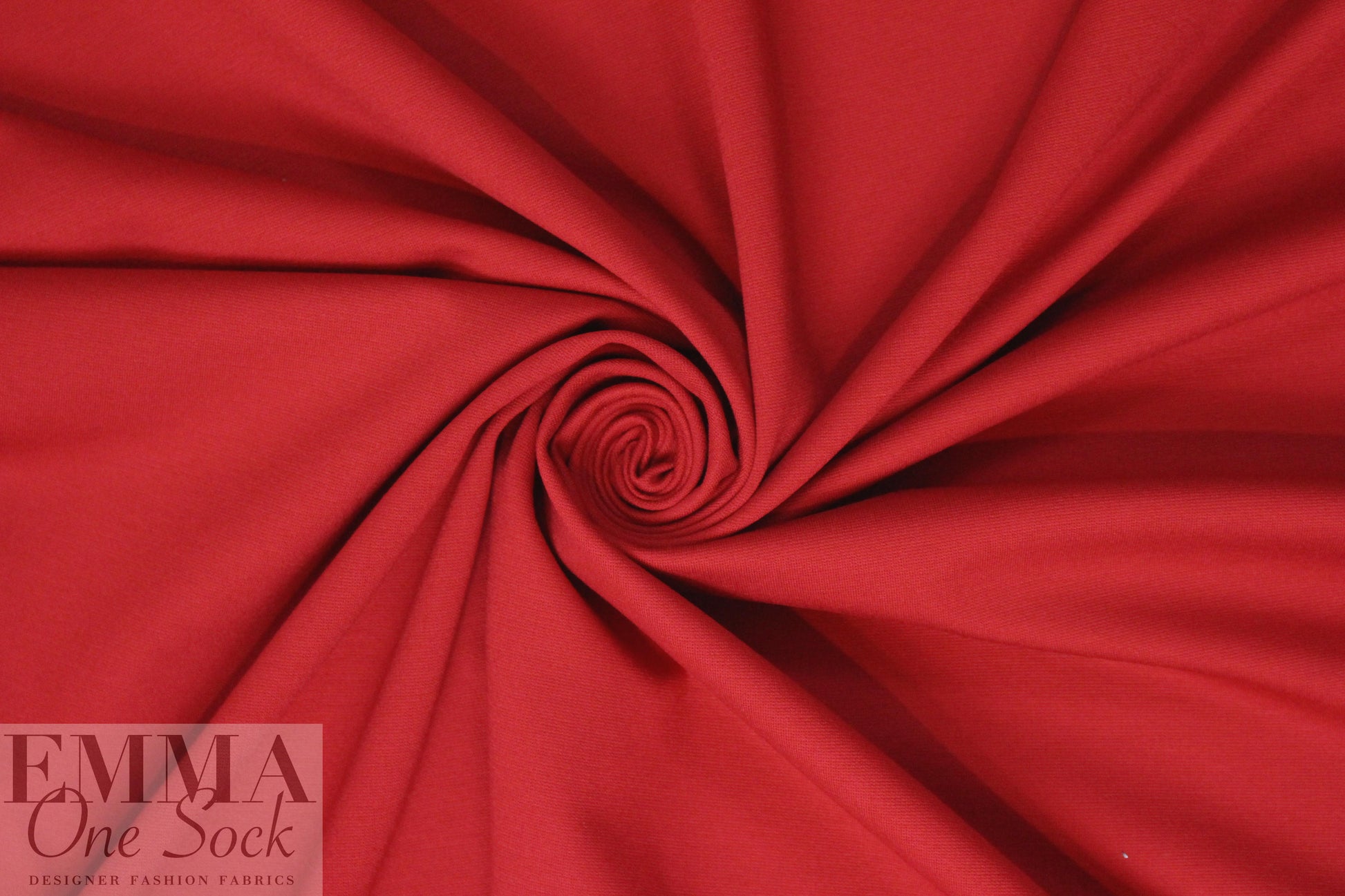 4-way stretch rayon blend ponte - classic red 1.375 yds