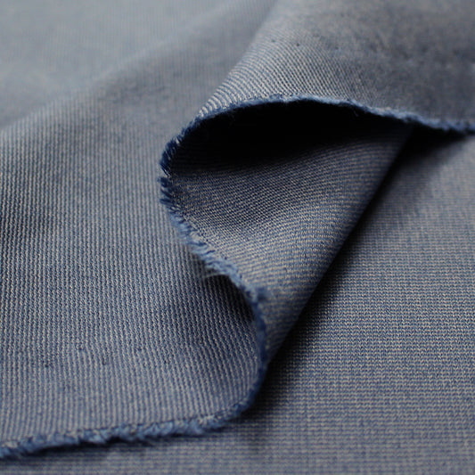 premium micro-stripe rayon blend ponte - navy/smoke