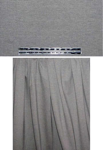 4-way stretch bottomweight ponte - granite