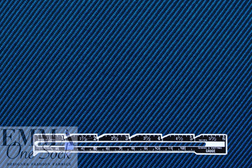 NY designer blue/black diagonal stripe rayon blend ponte