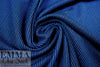 NY designer blue/black diagonal stripe rayon blend ponte
