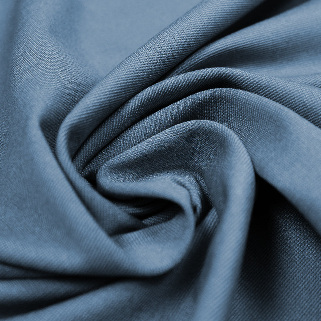premium rayon blend ponte - heather blue .5 yds