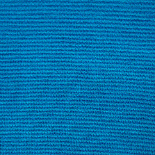 premium micro-stripe rayon blend ponte - turquoise/azure