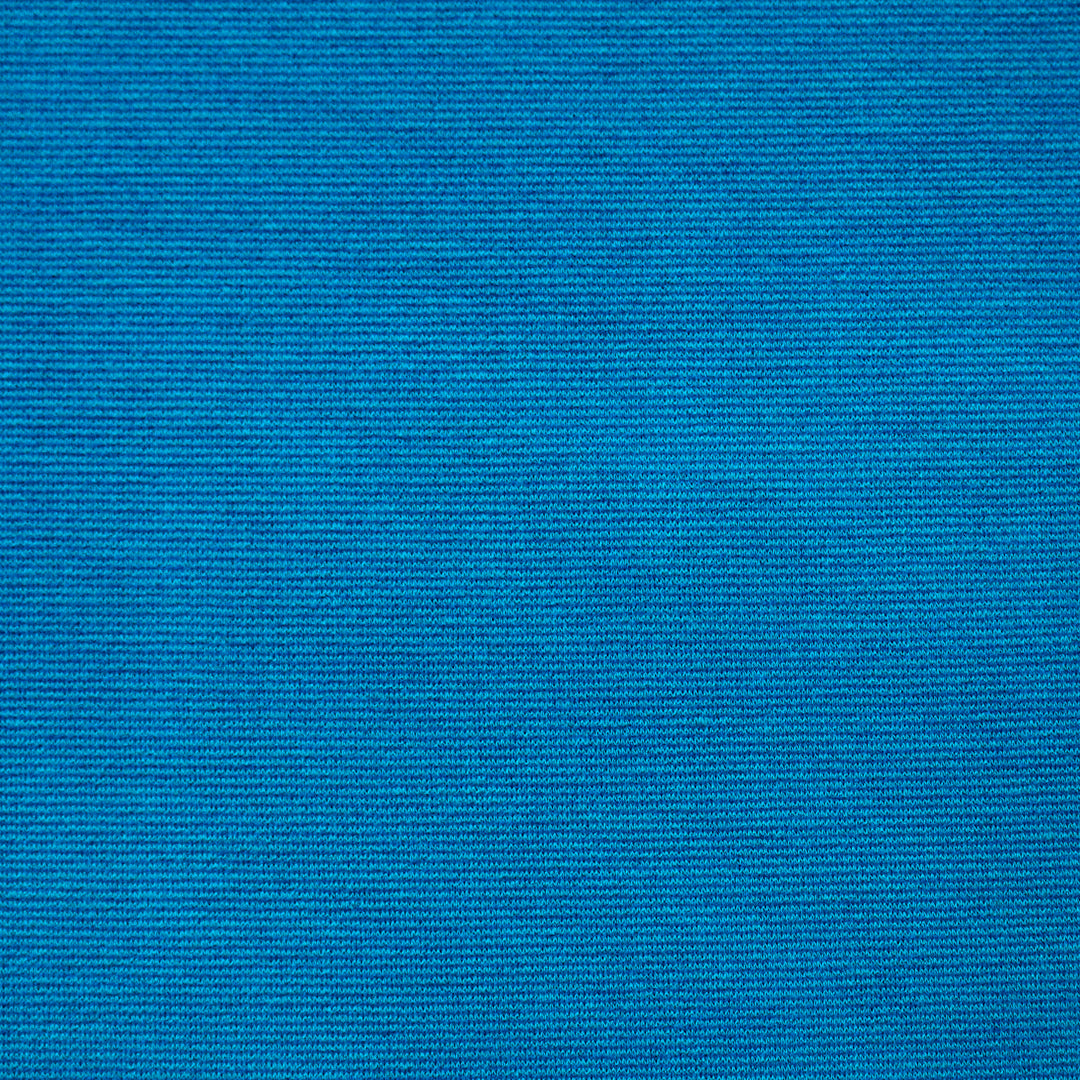 premium micro-stripe rayon blend ponte - turquoise/azure 1.5 yds