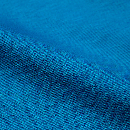 premium micro-stripe rayon blend ponte - turquoise/azure