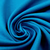 premium micro-stripe rayon blend ponte - turquoise/azure 1.875 yds