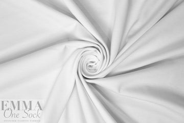4-way stretch rayon blend ponte - white 1.125 yds