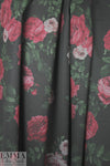 watercolor floral ponte - antique rose