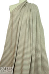 4-way stretch ponte - warm taupe/creamy ivory 1.5 yds