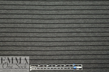4-way stretch ponte - charcoal heather/black
