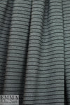 4-way stretch ponte - charcoal heather/black 1 yard