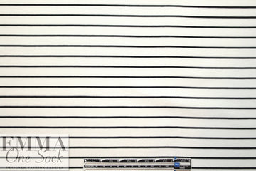 4-way stretch ponte - creamy white/black 2 yds