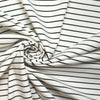 4-way stretch ponte - creamy white/black