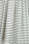 4-way stretch ponte - creamy white/black 2 yds