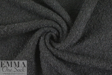 The0ry textured poodle boucle' wool coating - black