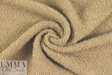 The0ry textured poodle boucle' wool coating - camel 2.75 yd