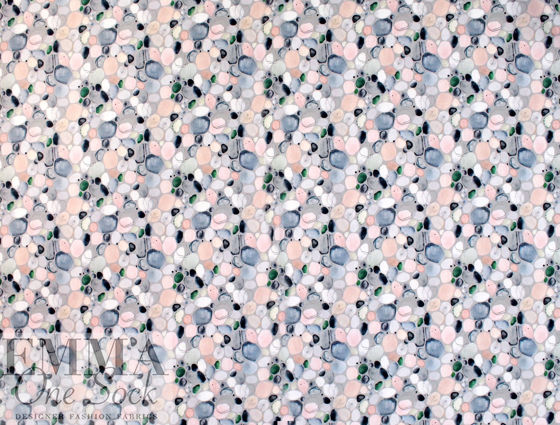Dutch Oeko-Tex cotton poplin - river rocks .5 yds