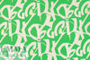 Italian 'written riddle' cotton stretch poplin BCI certified 1 yard