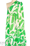 Italian 'written riddle' cotton stretch poplin BCI certified 1 yard