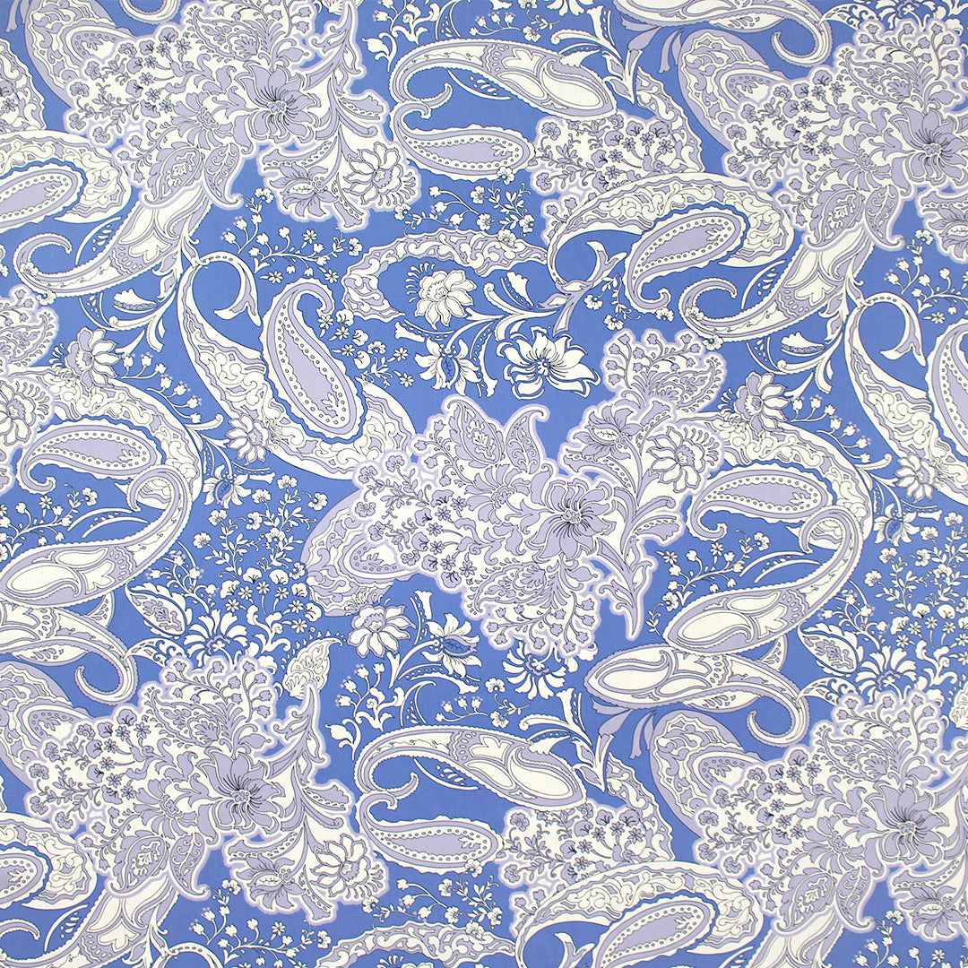 Italian 'paisley vines' cotton poplin