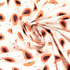 CA designer 'papaya party' cotton poplin 1.5 yds