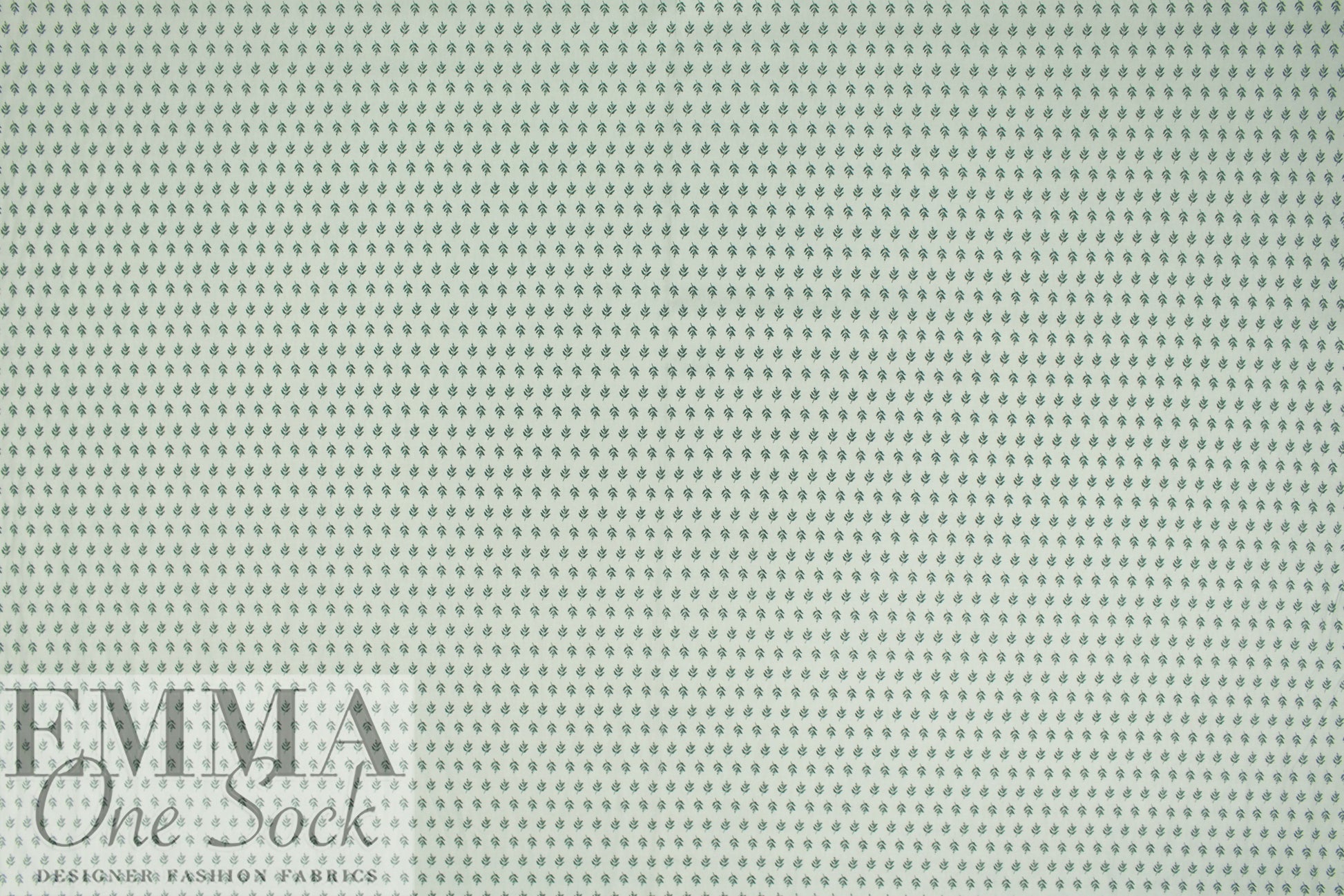CA designer 'tiny leaves' cotton poplin, Oeko-Tex certified 1 yard